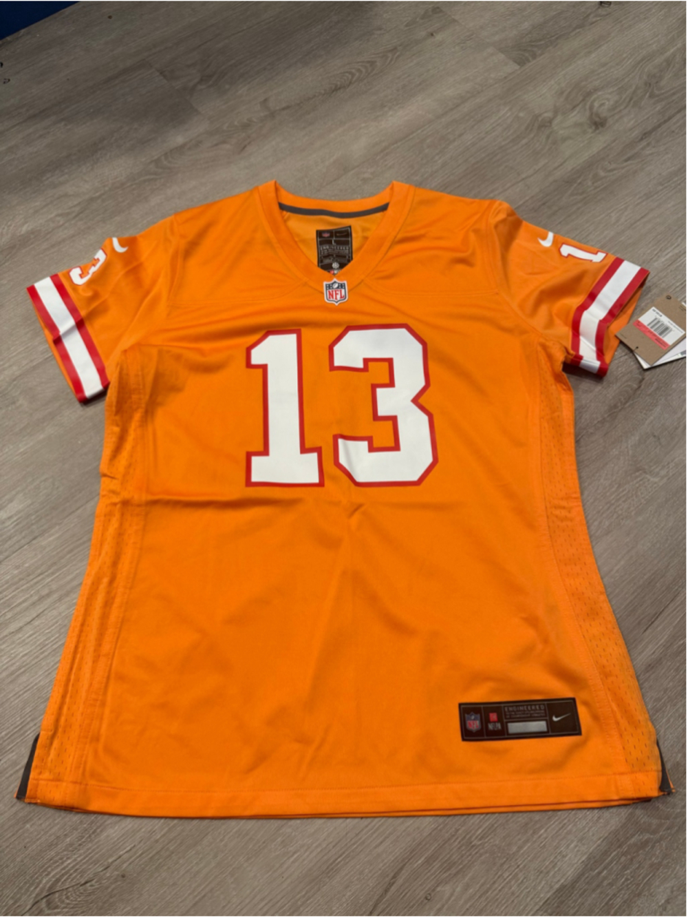 Women's Nike Mike Evans Tampa Bay Buccaneers creamsicle jersey L